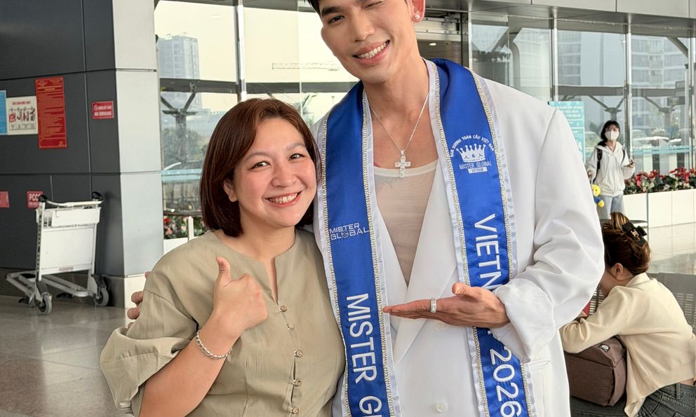 Trương Trọng Hiếu mang 70kg hành lý sang Thái Lan thi Mister Global 2026