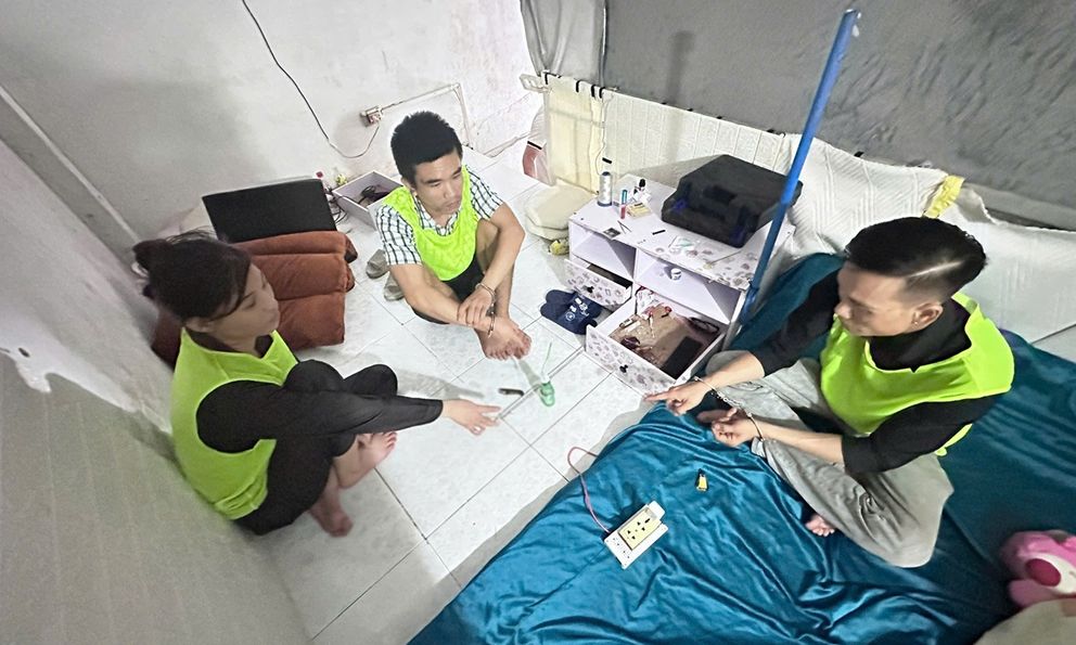 Kiểm tra phòng trọ lúc 14 giờ 20 phút, công an bắt khẩn cấp Lê Công Yến Thanh SN 1993
