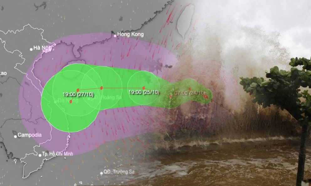 Bão Trà Mi đã mạnh lên cấp 10, giật cấp 12: Sắp vào biển Đông, đổi hướng liên tục