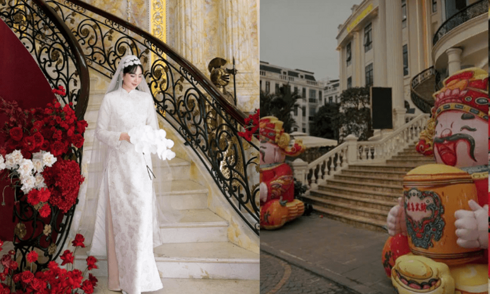 Mai Ngọc đón cái Tết đầu tiên ở nhà chồng, hé lộ không khí bên trong biệt thự to nhất Bắc Giang