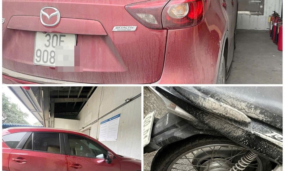 Vụ xe máy bị kéo dưới gầm Mazda suốt đoạn đường dài ở Hà Nội: Nạn nhân đang chở vợ và con