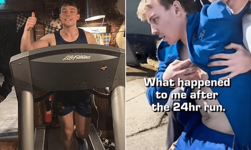 Chàng trai 23 tuổi chạy trên máy chạy bộ liên tục 24 giờ, video gây sốc tiết lộ thứ anh ta nhận lại