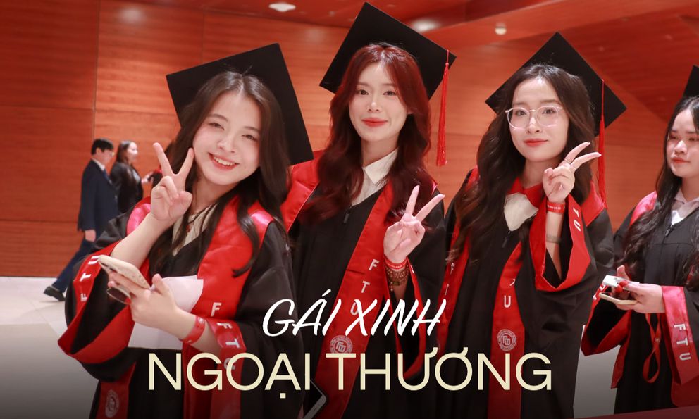Phóng to loạt ảnh chụp visual dàn nữ sinh Ngoại thương trong lễ tốt nghiệp: Không hổ là 
