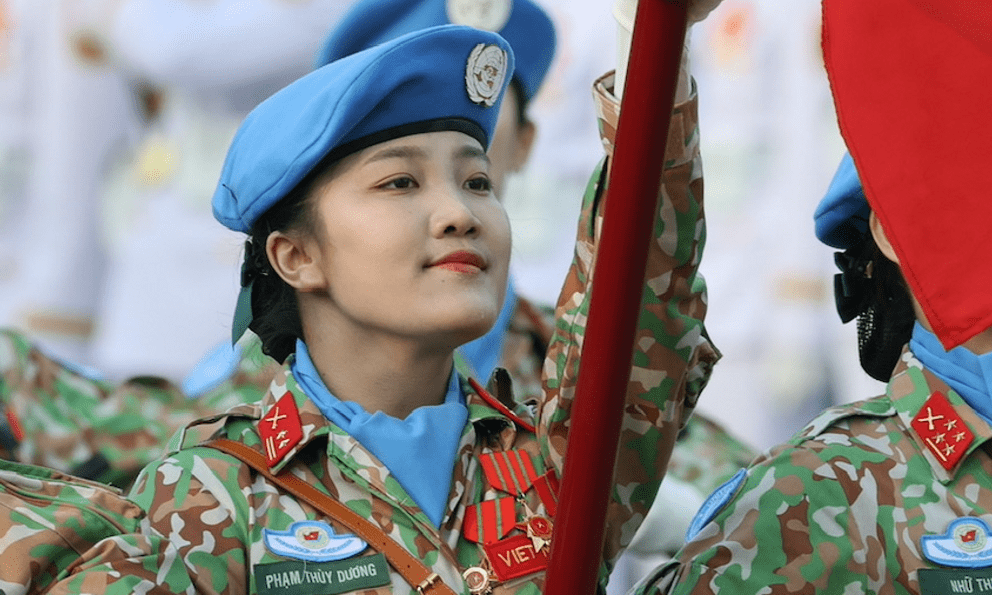 Dáng vẻ xinh đẹp, tự tin của các nữ binh trong ngày hợp luyện cuối cùng ở Biên Hòa