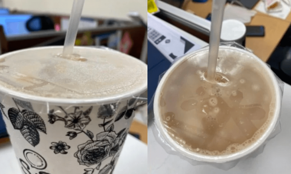 Khách đặt trà sữa kèm lời nhắn 