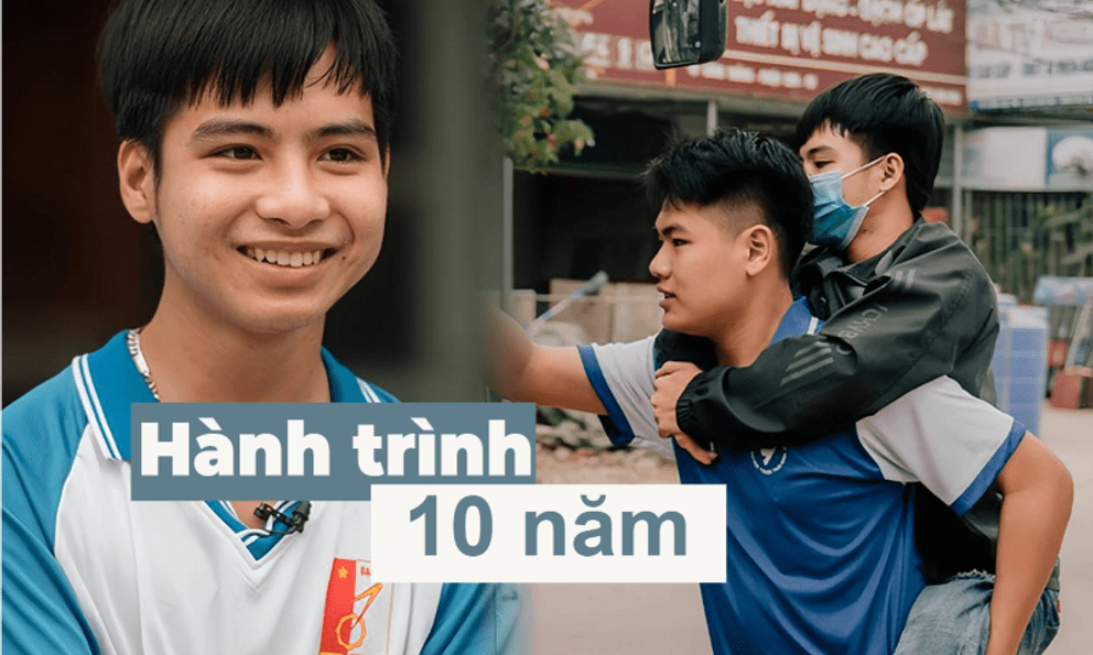 Nam sinh 10 năm được bạn cõng đi học tốt nghiệp ĐH Bách Khoa loại Giỏi: 
