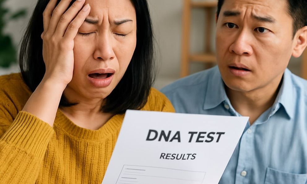 Kết quả xét nghiệm DNA hé lộ bí mật gia đình nhà chồng khiến người vợ ngã quỵ