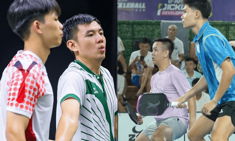 Trận đấu Pickleball được quan tâm nhất: Hoàng Nam - Xuân Đức chiến thắng Linh Giang - Triệu cầu lông