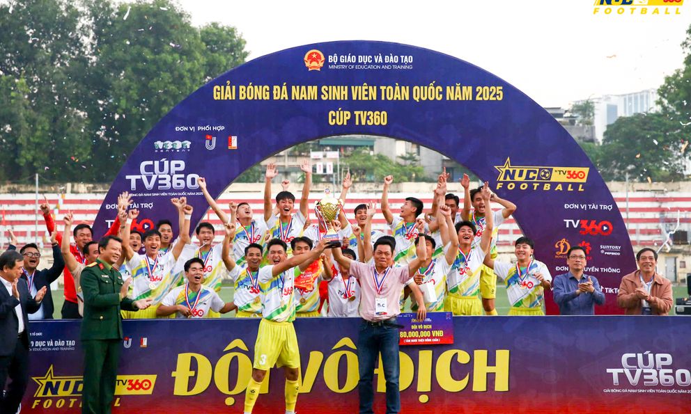Tìm ra nhà vô địch Giải bóng đá nam sinh viên toàn quốc 2025 