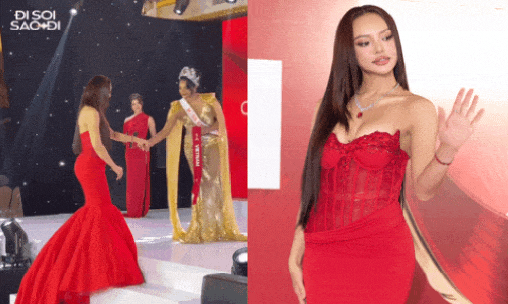 Mai Ngô catwalk loạng choạng, lộ ngoại hình gây tranh cãi khi thi quốc tế 