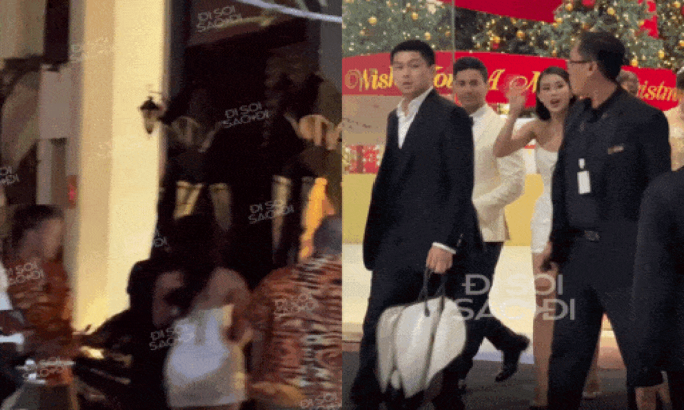 Bắt gặp Tiên Nguyễn và chồng đi 