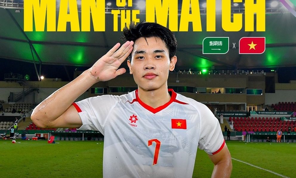 Đình Bắc xuất sắc nhất trận đấu 