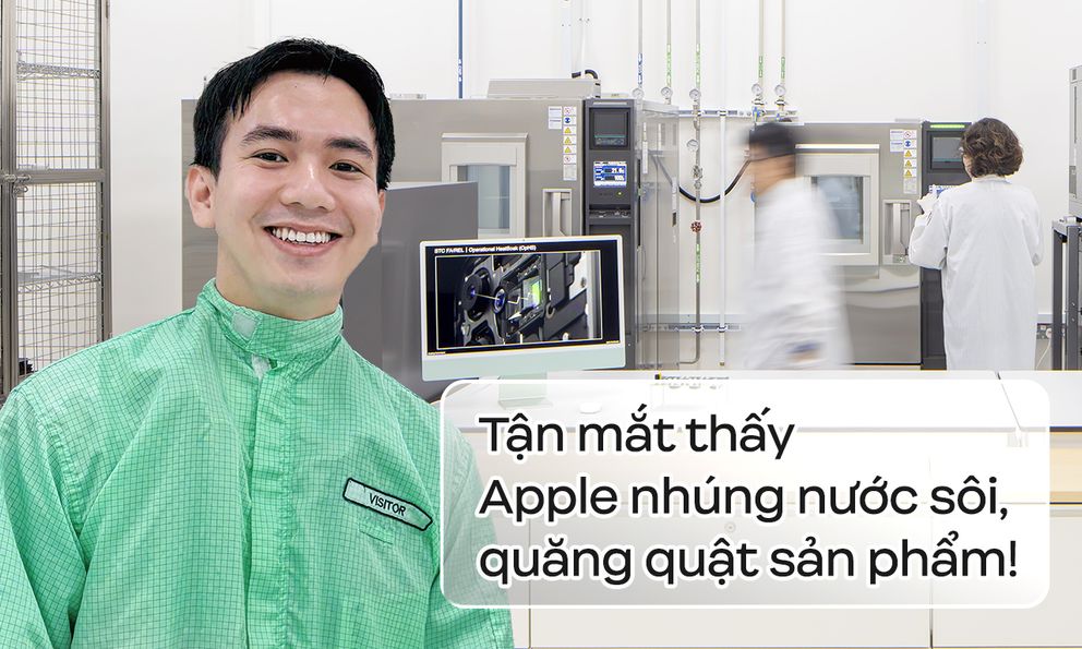 Lần đầu ghé “phòng thí nghiệm độ bền” iPhone tại Singapore: Tận mắt thấy Apple nhúng nước sôi, quăng quật sản phẩm!