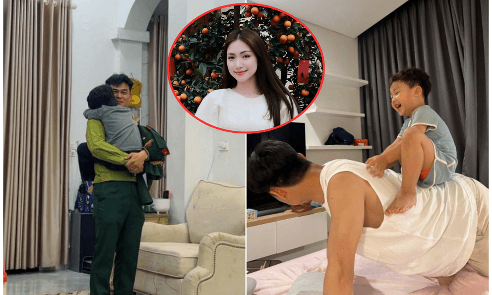 Bé Bo quấn quýt bên Đại uý Thăng Văn Cương: Hoà Minzy chờ đợi 3 năm để được công bố, thương!