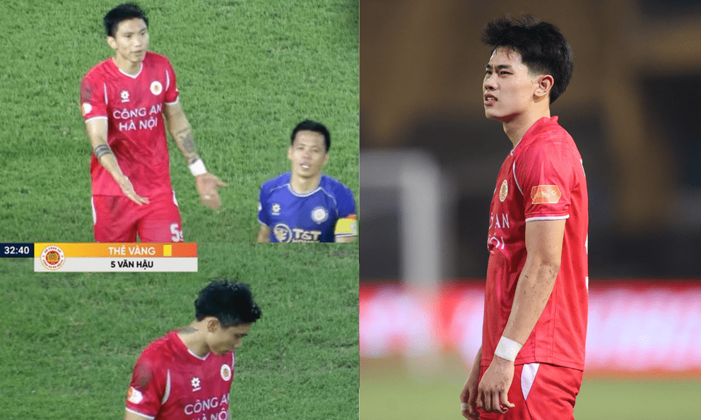 Màn va chạm cực căng ở V.League: Đình Bắc nổi cáu, Văn Hậu 