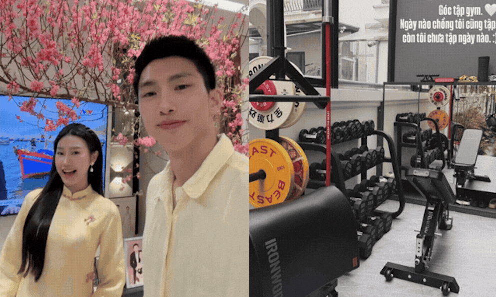 Đoàn Văn Hậu - Doãn Hải My dựng phòng gym riêng cực tiện nghi trong biệt thự mấy chục tỷ, từ đây khác biệt giữa hai vợ chồng mới lộ rõ