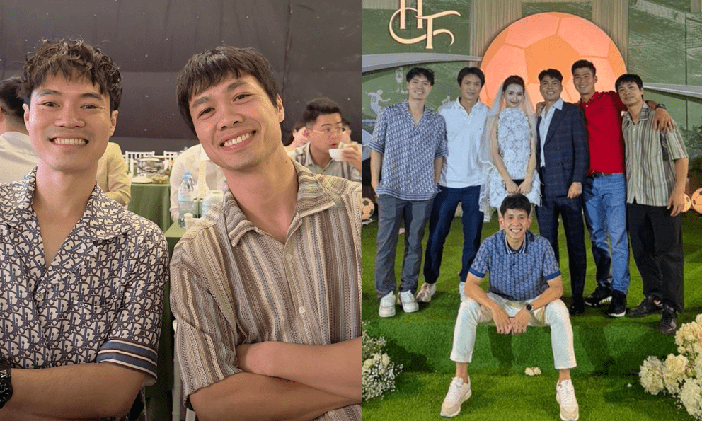 Hiếm hoi lắm mới thấy Công Phượng, dàn tuyển thủ U19 Việt Nam gây bão năm nào hội ngộ ở đám cưới Đức Huy 