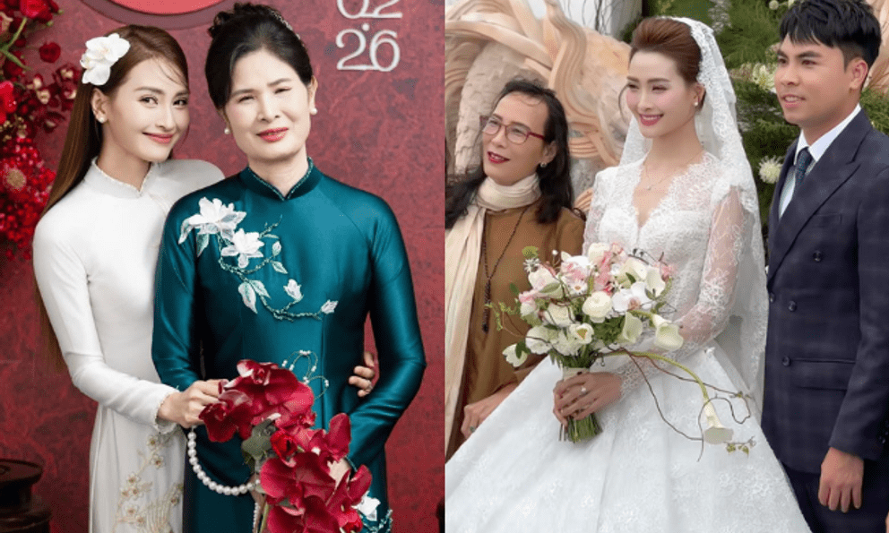 Xúc động bài thơ mẹ vợ dành tặng tuyển thủ Đức Huy trong ngày cưới MC Huyền Trang Mù Tạt, cô dâu khóc như mưa