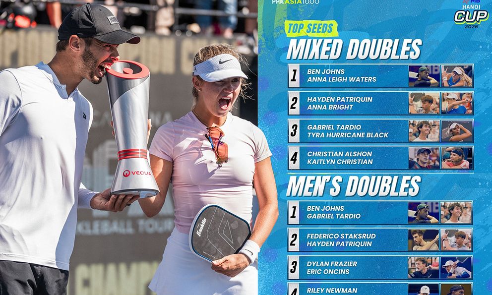 Trầm trồ với danh sách hạt giống PPA Asia 1000 MB - Hanoi Cup: Khác gì ở Mỹ đâu?