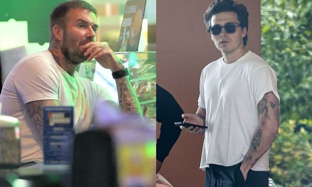 Bắt gặp David Beckham ngồi một mình cô đơn, buồn bã khi cách con trai cả vài bước chân nhưng không thể gặp mặt