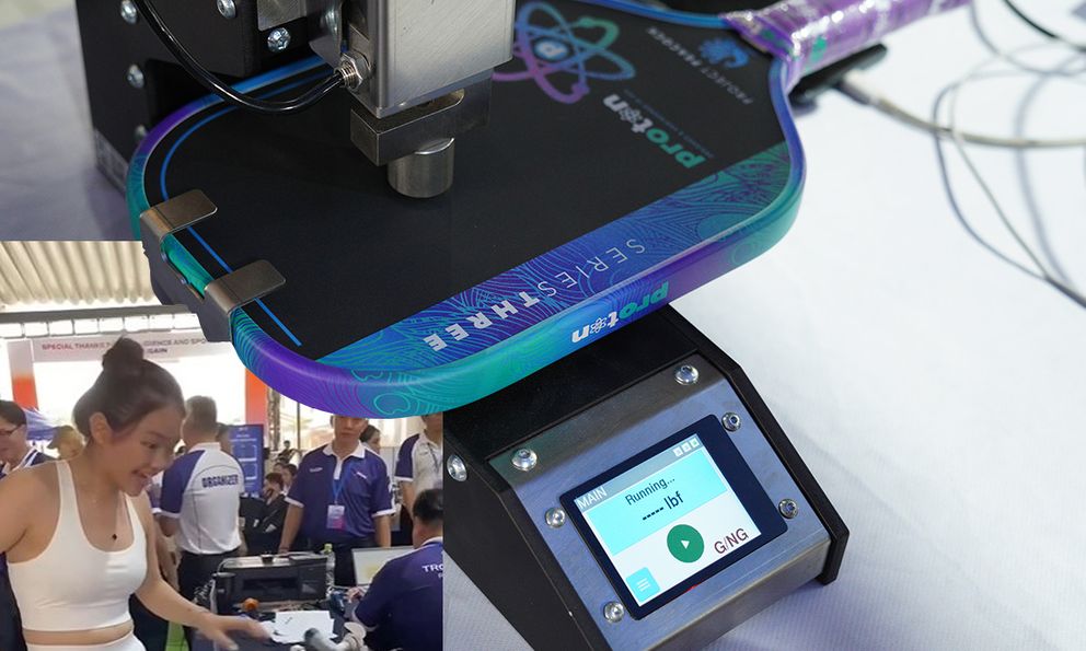 Cận cảnh chiếc máy test khiến bao tay vợt thấp thỏm không yên tại Pickleball D-Joy Tour 2026