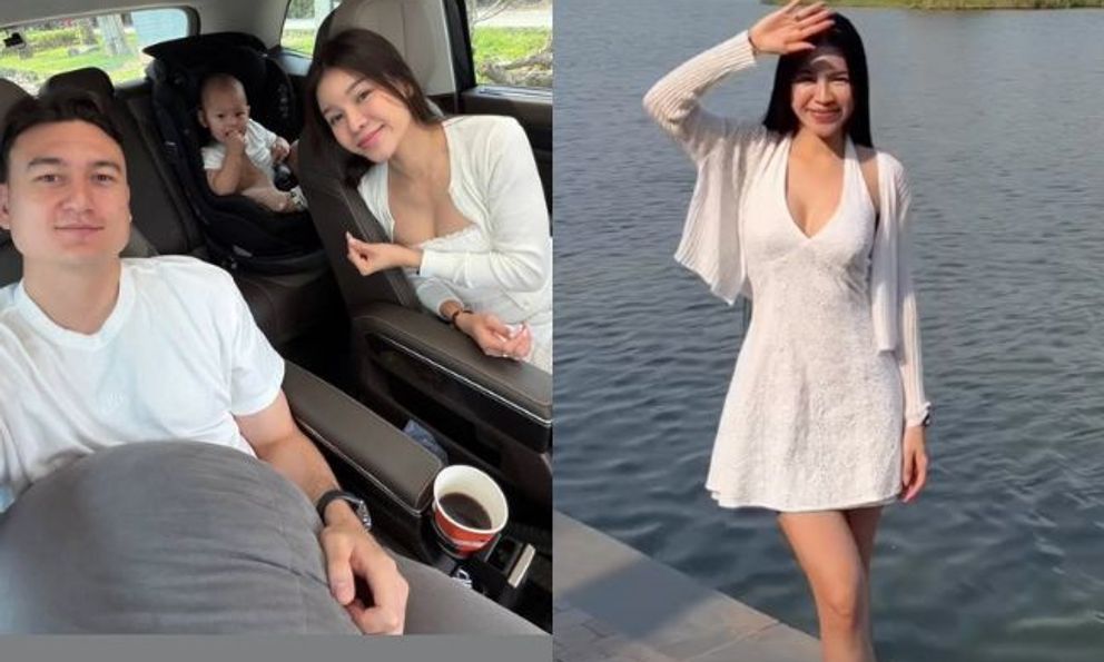 Thủ môn Lâm Tây được vợ đẹp con ngoan đưa đi hội quân đội tuyển Việt Nam, thiếu gì hậu phương 