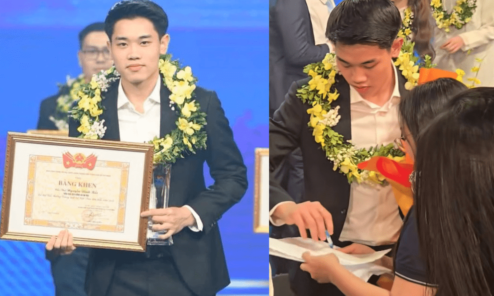 Đình Bắc diện vest bảnh bao đi nhận giải Gương mặt trẻ Việt Nam tiêu biểu, phát biểu một câu nức lòng người hâm mộ 