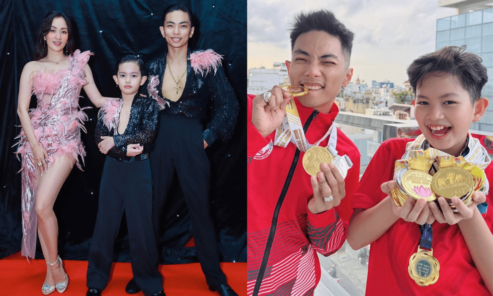 Khánh Thi vỡ oà hạnh phúc khi Phan Hiển và con trai được Liên đoàn khiêu vũ thế giới vinh danh 