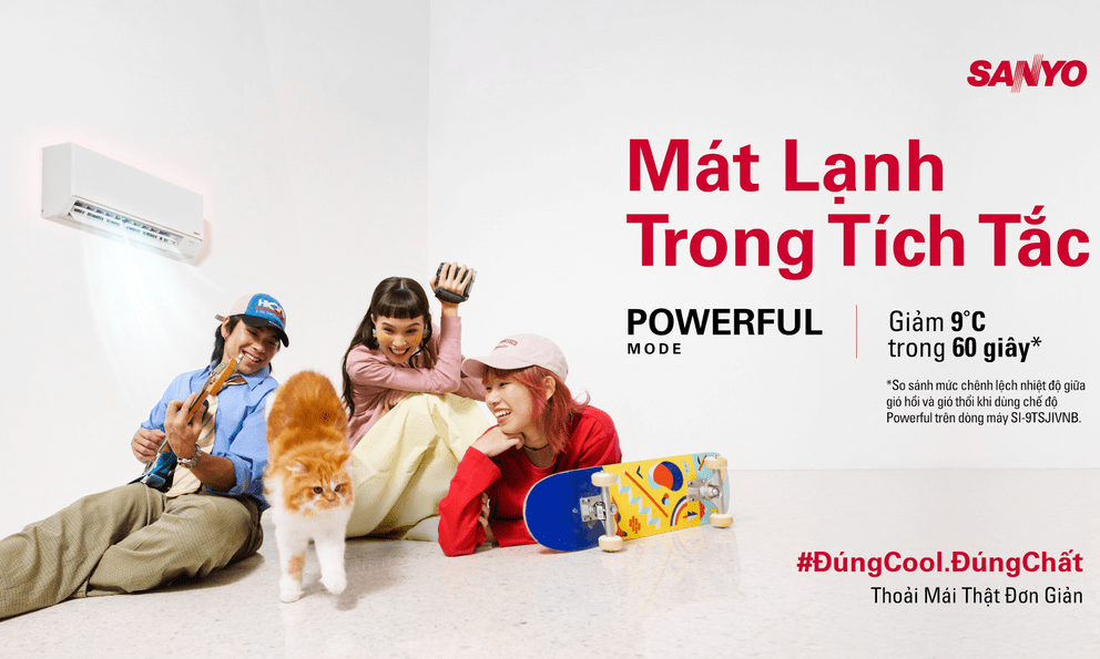 SANYO trở lại Việt Nam, giới thiệu dòng điều hoà với triết lý 