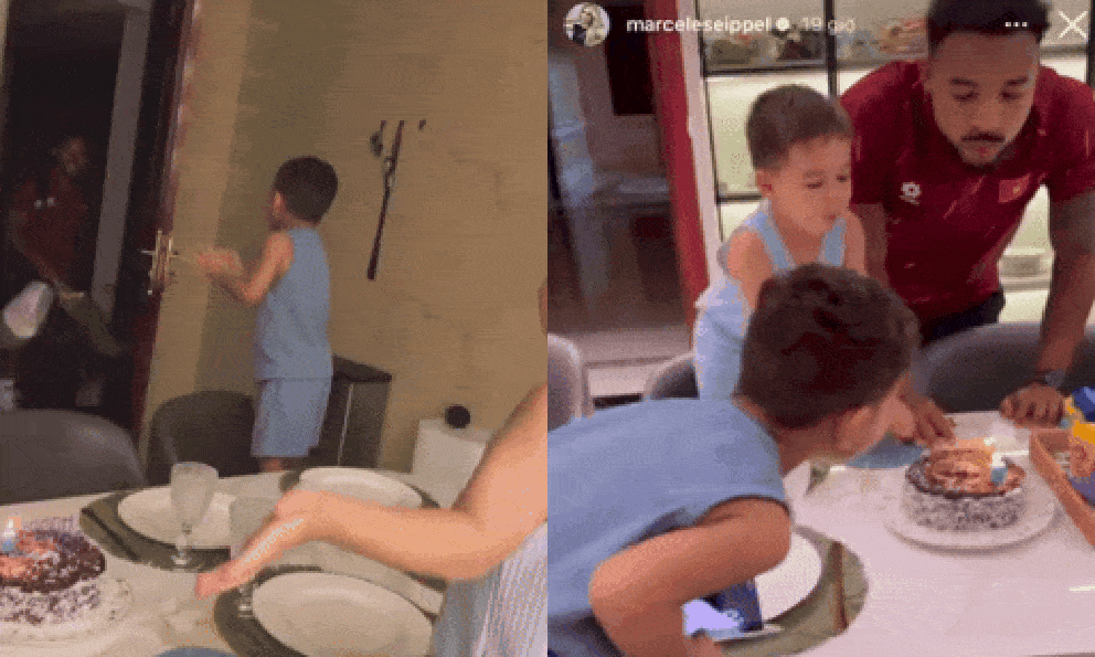 Đáng yêu: Xuân Son mở cửa về nhà, chào đón anh là tràng pháo tay từ các con và màn tổ chức sinh nhật muộn cực ấm áp