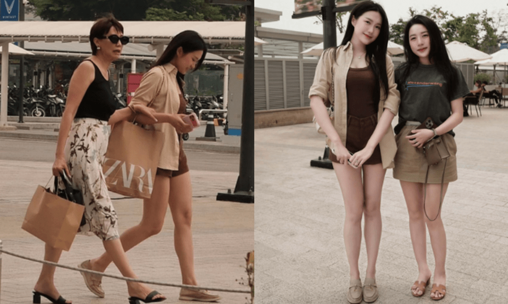 Doãn Hải My cùng mẹ vợ hot nhất làng bóng đá trong ống kính 