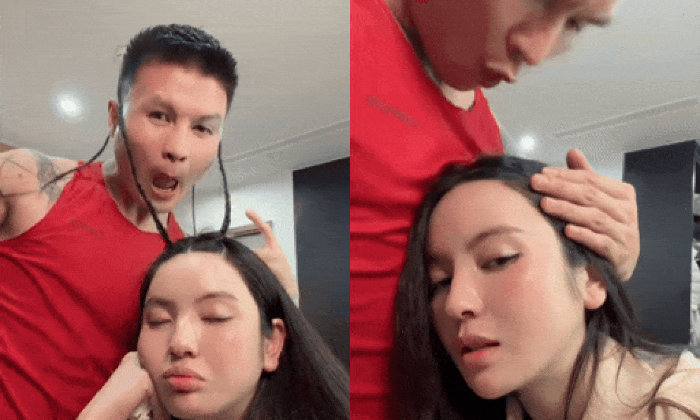 Quang Hải chiều Chu Thanh Huyền cỡ này: Tự tay gỡ tóc rối cho vợ, đứt một sợi đổi bằng một chiếc vòng hàng hiệu