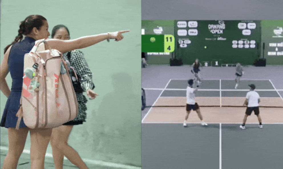 Trương Vinh Hiển tung cú smash chấn động cắm thẳng vào người bạn gái, bị Sophia Huỳnh Trần hỏi tội cực gắt