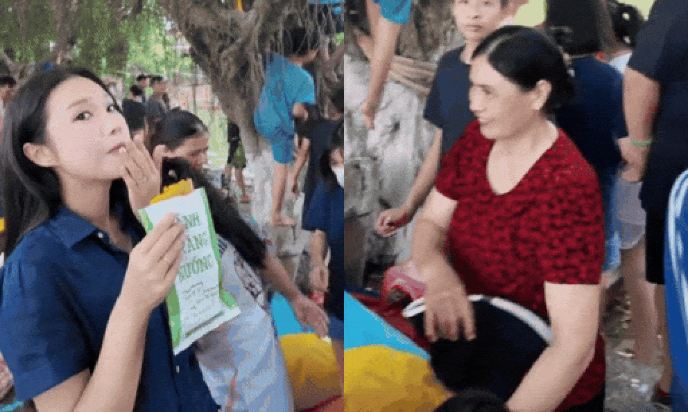 Tiểu thư Hà thành Doãn Hải My về quê chồng đi hội làng, ăn quà vặt, thái độ của mẹ Văn Hậu gây chú ý