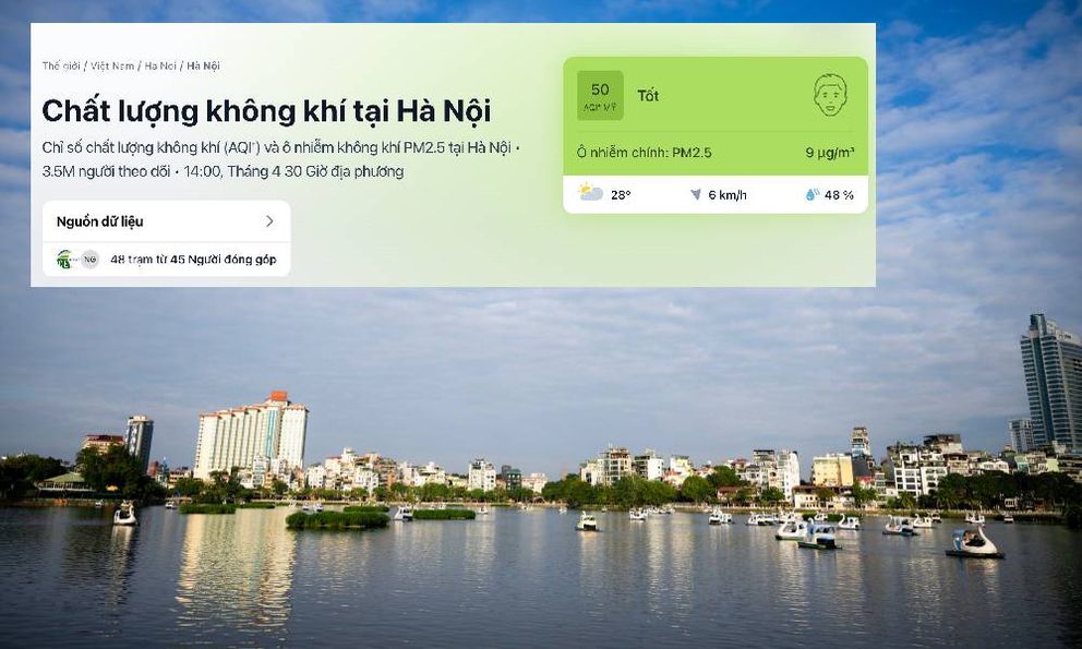 Hà Nội hôm nay sạch ngang Na Uy