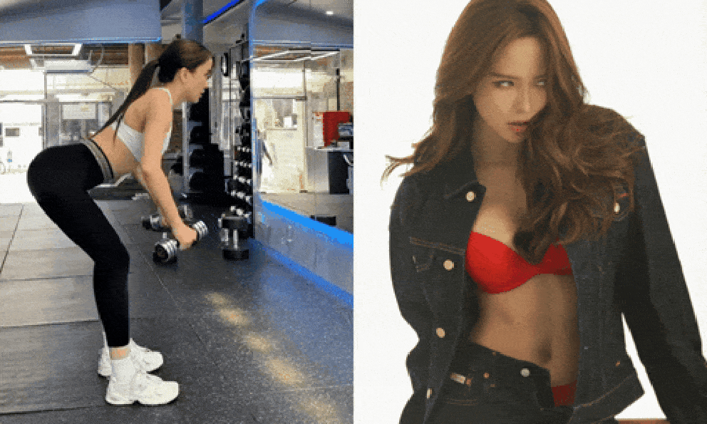 Thiều Bảo Trâm khoe visual trắng phát sáng trong phòng gym, body 