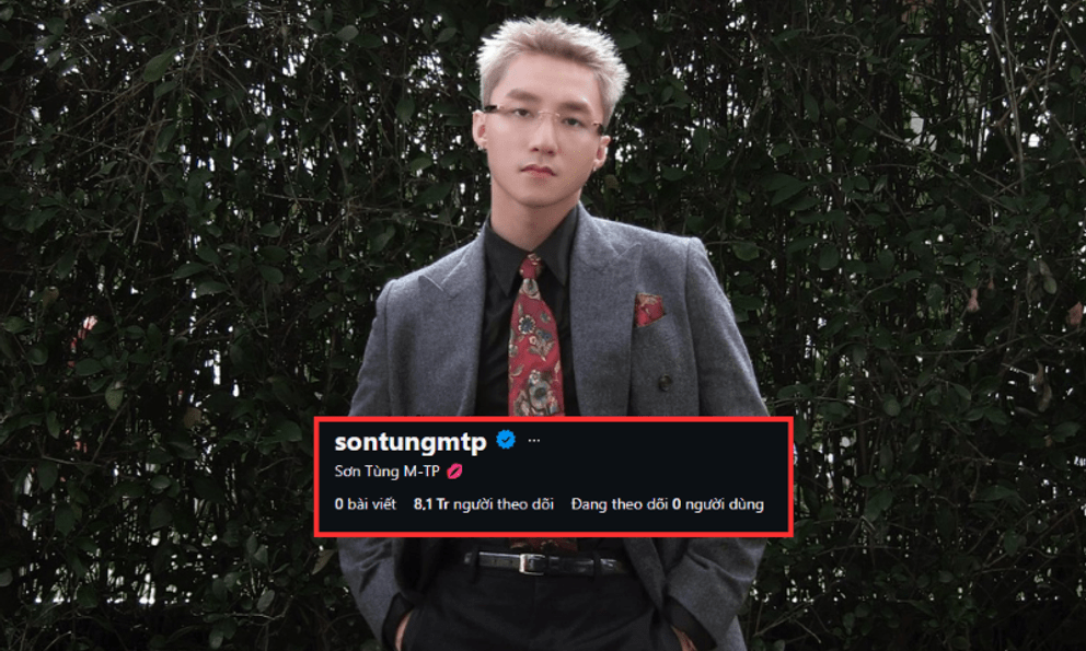 Sơn Tùng M-TP mất 200.000 người theo dõi sau khi ẩn toàn bộ bài đăng Instagram