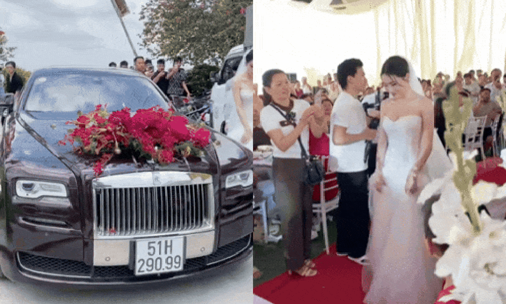Toàn cảnh đám cưới Văn Thanh - Bích Hạnh ở Hải Phòng sáng nay, cô dâu diện váy cưới cúp ngực khoe visual 10 điểm, chú rể cực tinh tế 