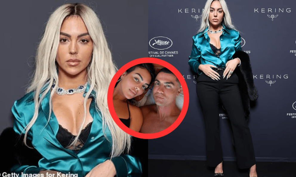 Georgina - vợ sắp cưới của Ronaldo gây choáng tại Cannes, nhuộm tóc bạch kim, diện đồ sexy, khoe nhẫn đính hôn 3 triệu USD