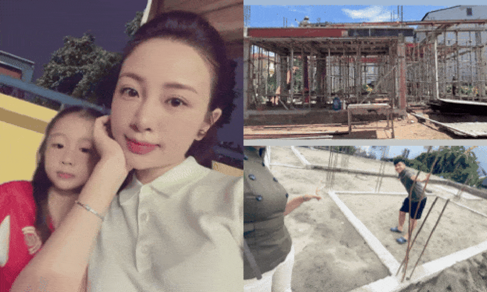 Cô chủ tiệm hoa xinh đẹp ôm con ra sân mừng vô địch cùng Văn Đức, gây choáng khi khoe biệt thự 500m² đang xây dựng