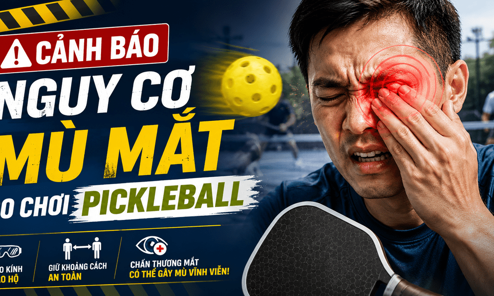 Cảnh báo nguy cơ mù mắt do chơi pickleball