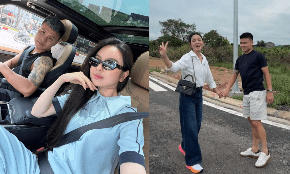 Gặp cảnh Quang Hải nắm tay tình tứ Chu Thanh Huyền ở vườn vải 