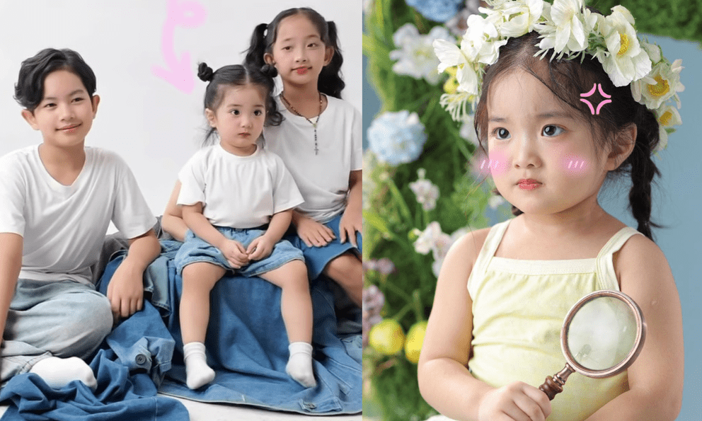 3 nhóc tỳ nhà Khánh Thi - Phan Hiển cực đáng yêu: Kubi ra dáng hot boy, Anna điệu đà, Lisa chiếm trọn 