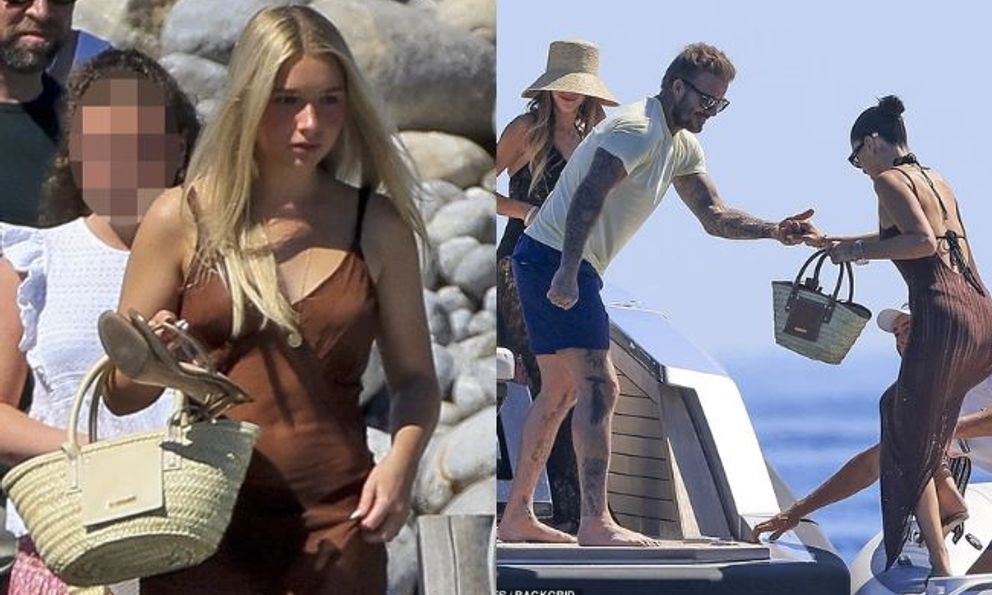 Tiểu thư Harper Beckham diện váy 2 dây khoe body phổng phao nhưng bị chê 