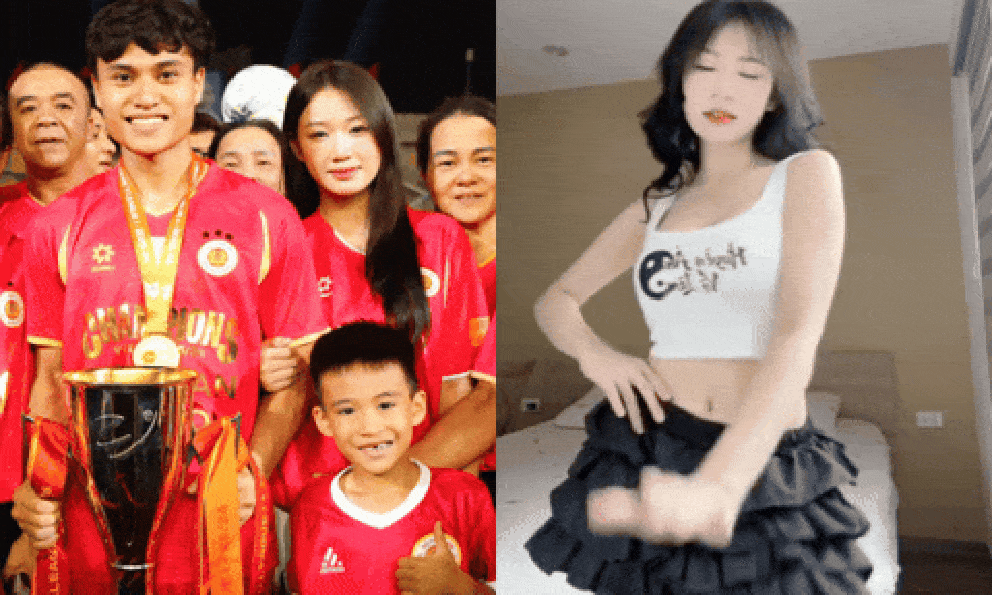 Không nhận ra hotgirl trăm triệu view khi ra sân cổ vũ tuyển thủ U23 Phạm Minh Phúc, visual đời thường sao khác trên mạng quá!