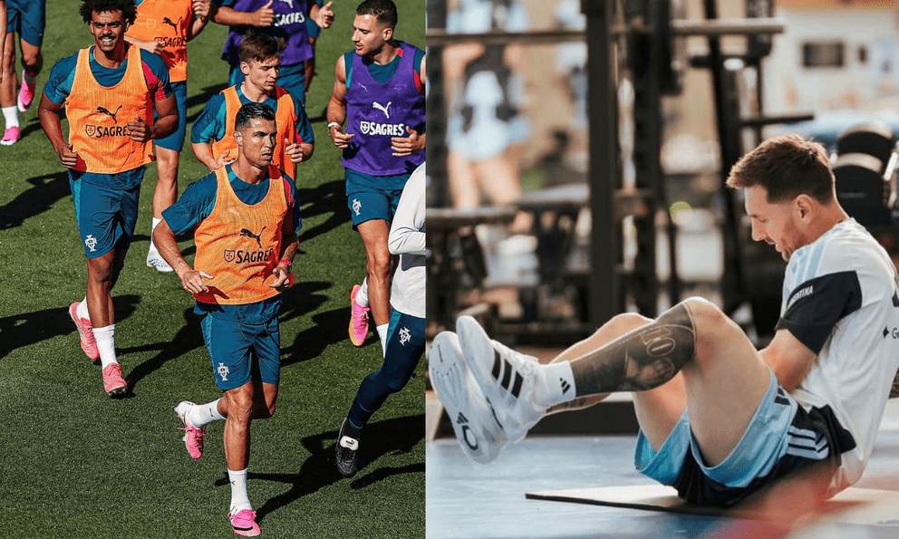 Ronaldo tuổi 41 vẫn bảnh bao, dẫn đầu dàn sao Bồ Đào Nha tập buổi đầu tiên tại World Cup 2026