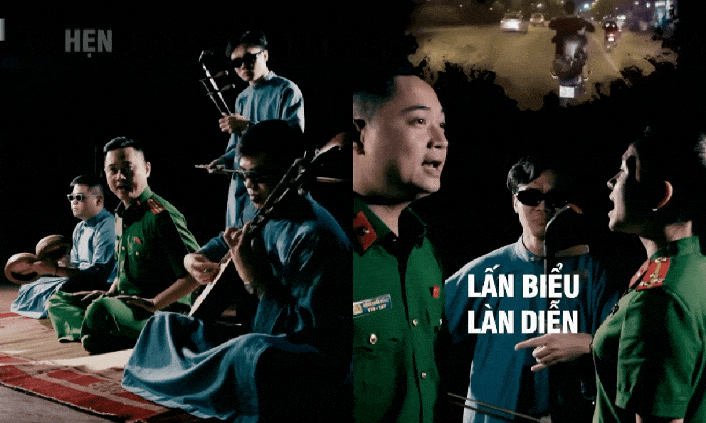 Không ai nghĩ Công an phường có ngày hóa nghệ nhân hát xẩm, nghe xong khó mà quên luật