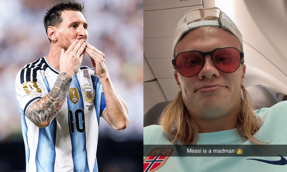 Erling Haaland, Muller ngả mũ thán phục Messi 