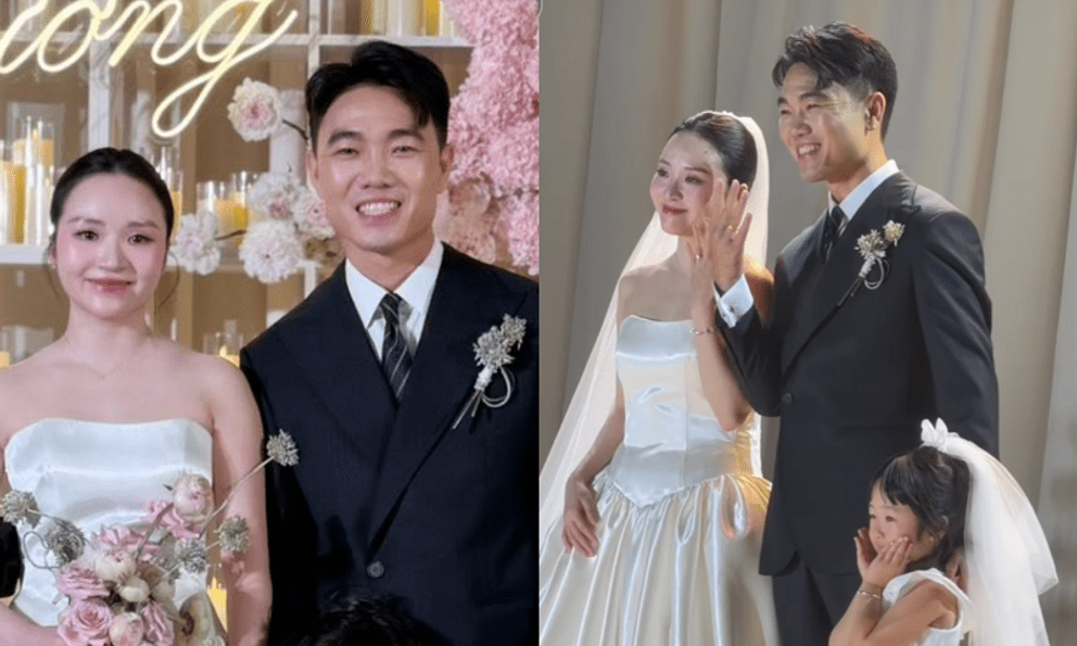 Lễ cưới Xuân Trường và Nhuệ Giang sau 5 năm đám hỏi: Cô dâu khóc nức nở, con gái được giao trọng trách đặc biệt