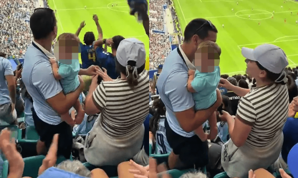 Cầu hôn ngay trên khán đài World Cup, cặp đôi nhận cái kết 